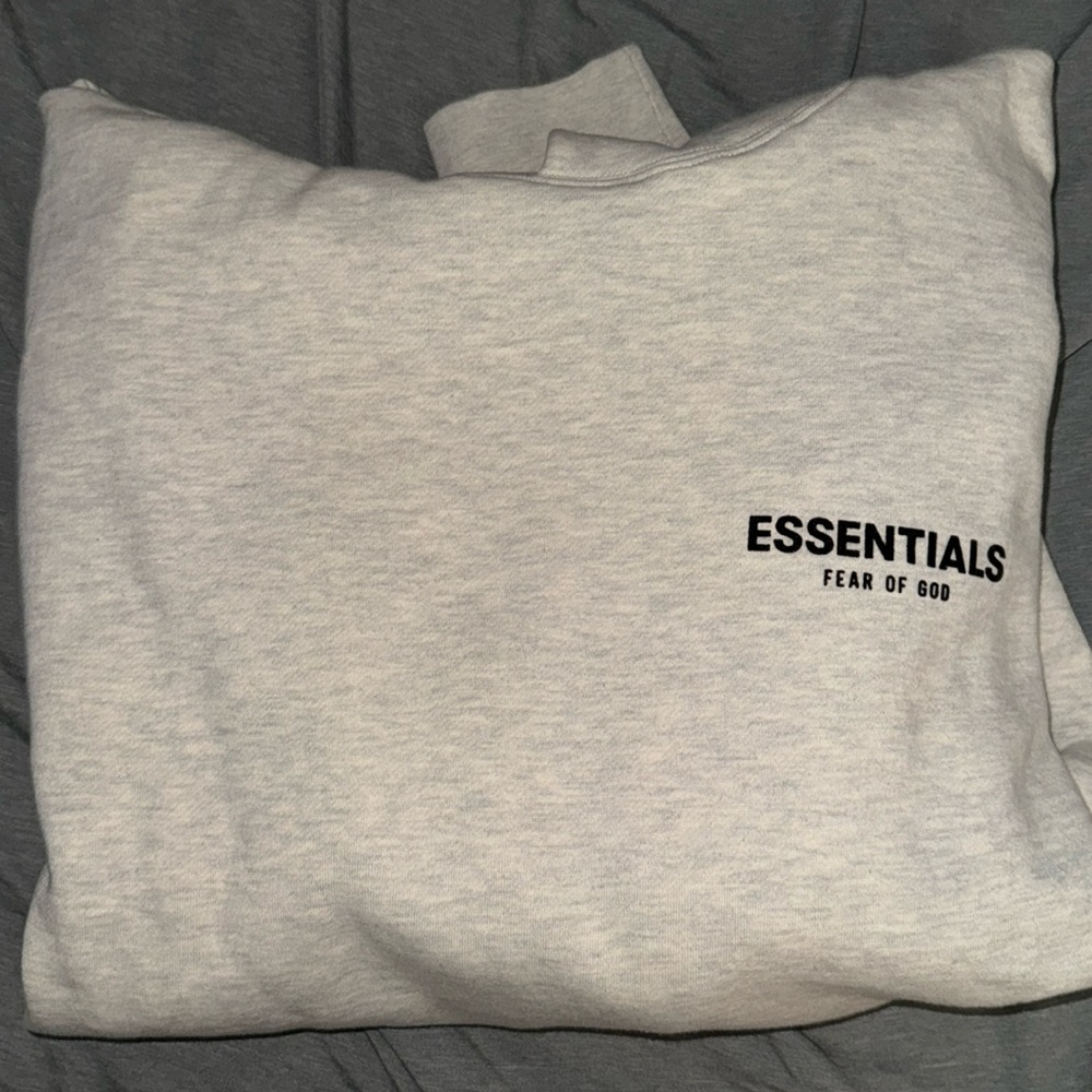 FEAR OF GOD ESSENTIALS light oatmeal hoodie xxl